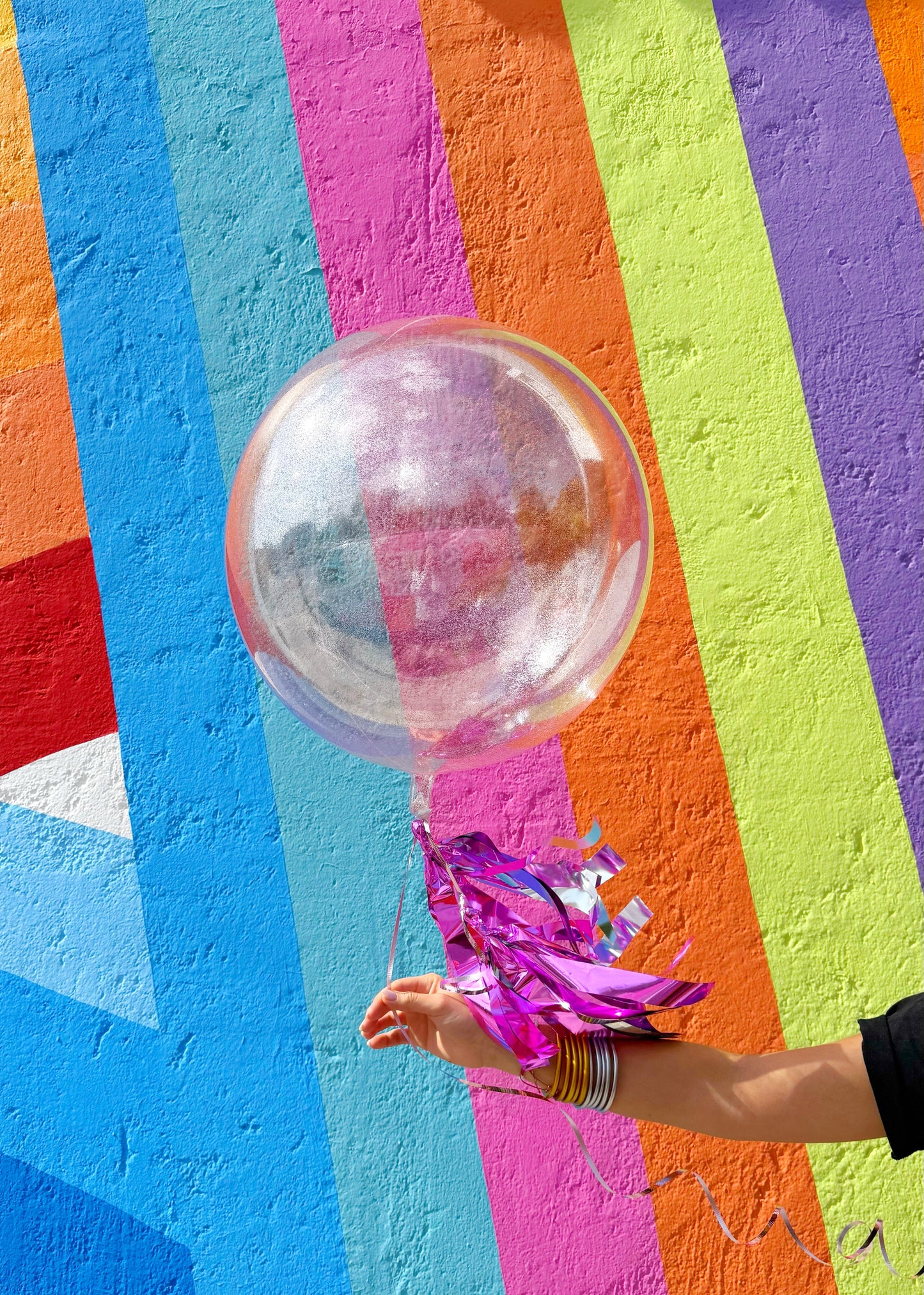 Confetti Bubble 20” PREESTIRADA con Glitter