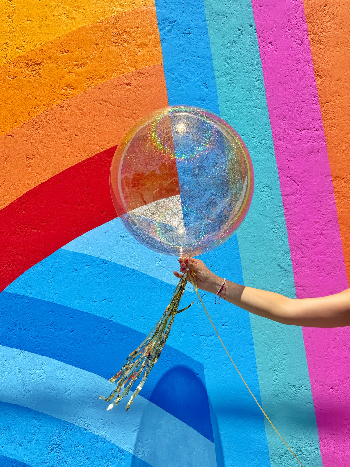 Confetti Bubble 20” PREESTIRADA con Glitter